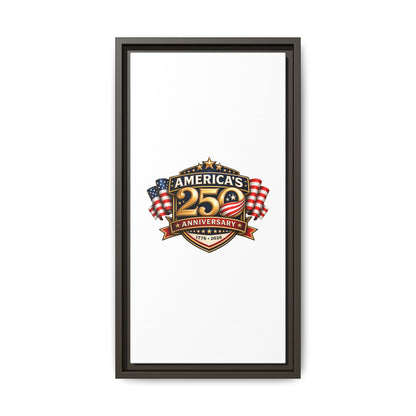 America's 250th Anniversary Framed Matte Canvas - 1776–2026 Patriotic Wall Art