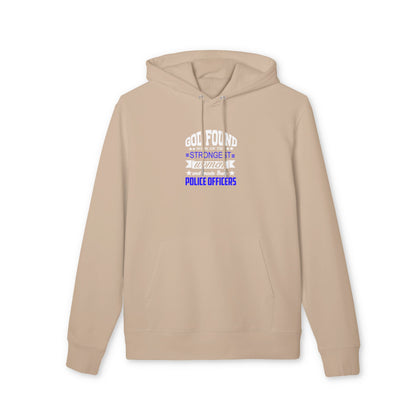 God Found the Strongest Women Police Officers Hoodie - Inspirational Thin Blue Line Pullover
