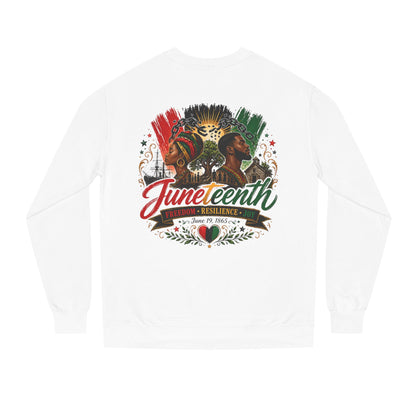 Juneteenth Celebration Sweatshirt — "Juneteenth: Resilience" African Heritage Crewneck