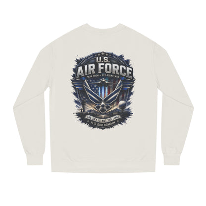 Air Force Crewneck Sweatshirt - U.S. Military Emblem Graphic