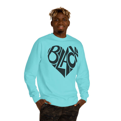 Black Heart Crewneck Sweatshirt