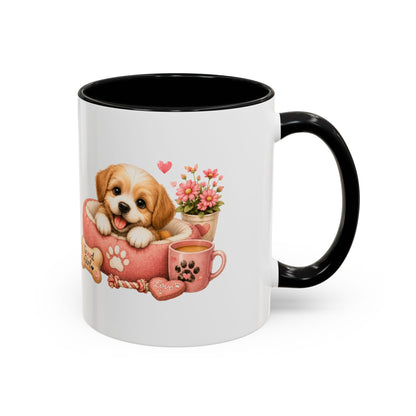Cute Puppy Coffee Mug — Adorable 'Good Girl' Dog Design, Accent 11/15oz