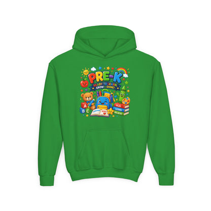 Pre-K Ready to Learn Youth Hoodie – Cute Back-to-School Preschool Sweatshirt