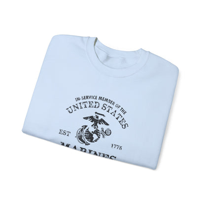 In-service Member of the United States Est 1775 Marines  Sweatshirt