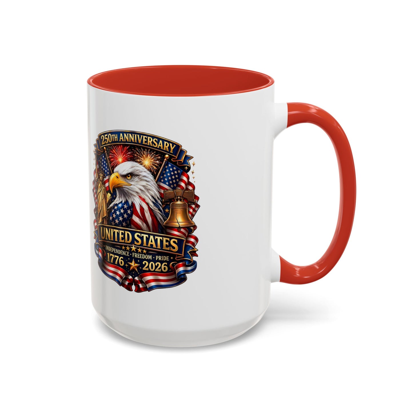 250th Anniversary United States Eagle Coffee Mug – Patriotic 1776–2026 Accent Mug