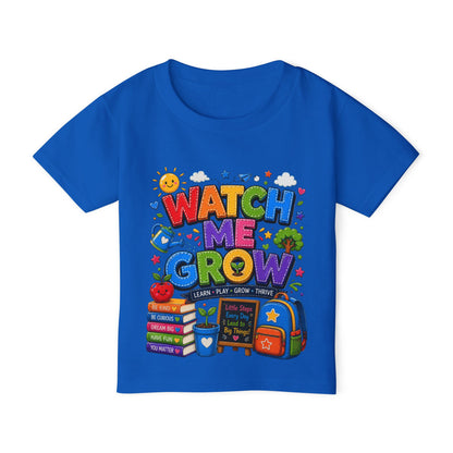 Toddler T-Shirt — "Watch Me Grow" Back-to-School Graphic Tee