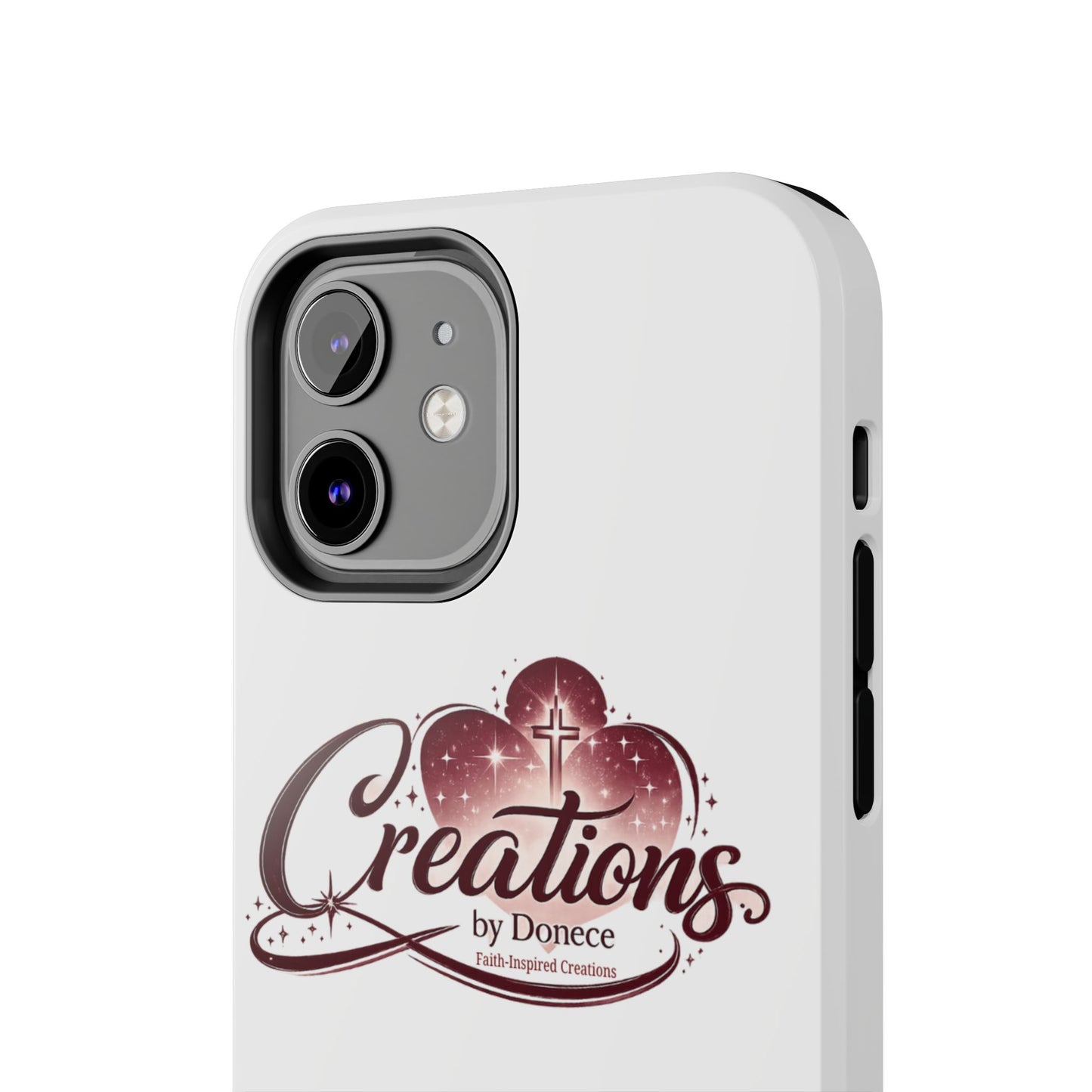 Tough Phone Case — "Creations by Donece" Logo Protective Phone Cover