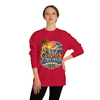 Couples Cruise Sweatshirt — Tropical Sunset Cruise Graphic Crewneck