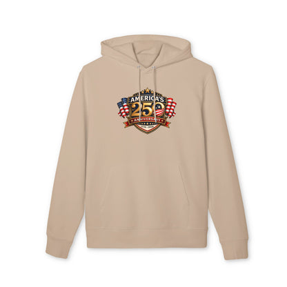 25th Anniversary America Logo Hoodie - Patriotic American Flag Crewneck