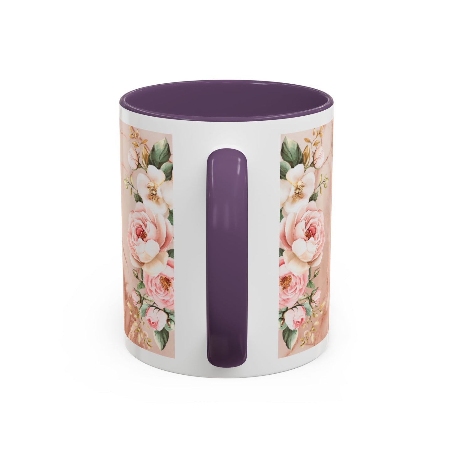 Mother's Heart Floral Accent Coffee Mug – “A Mother's Heart…Where Love Speaks the Loudest” (11/15oz)