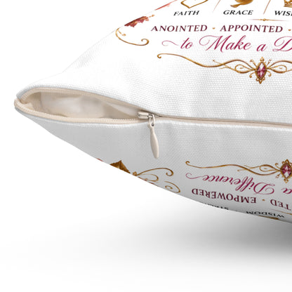 First Lady Decorative Pillow — 'First Lady: Leading With Love' Christian Accent Cushion