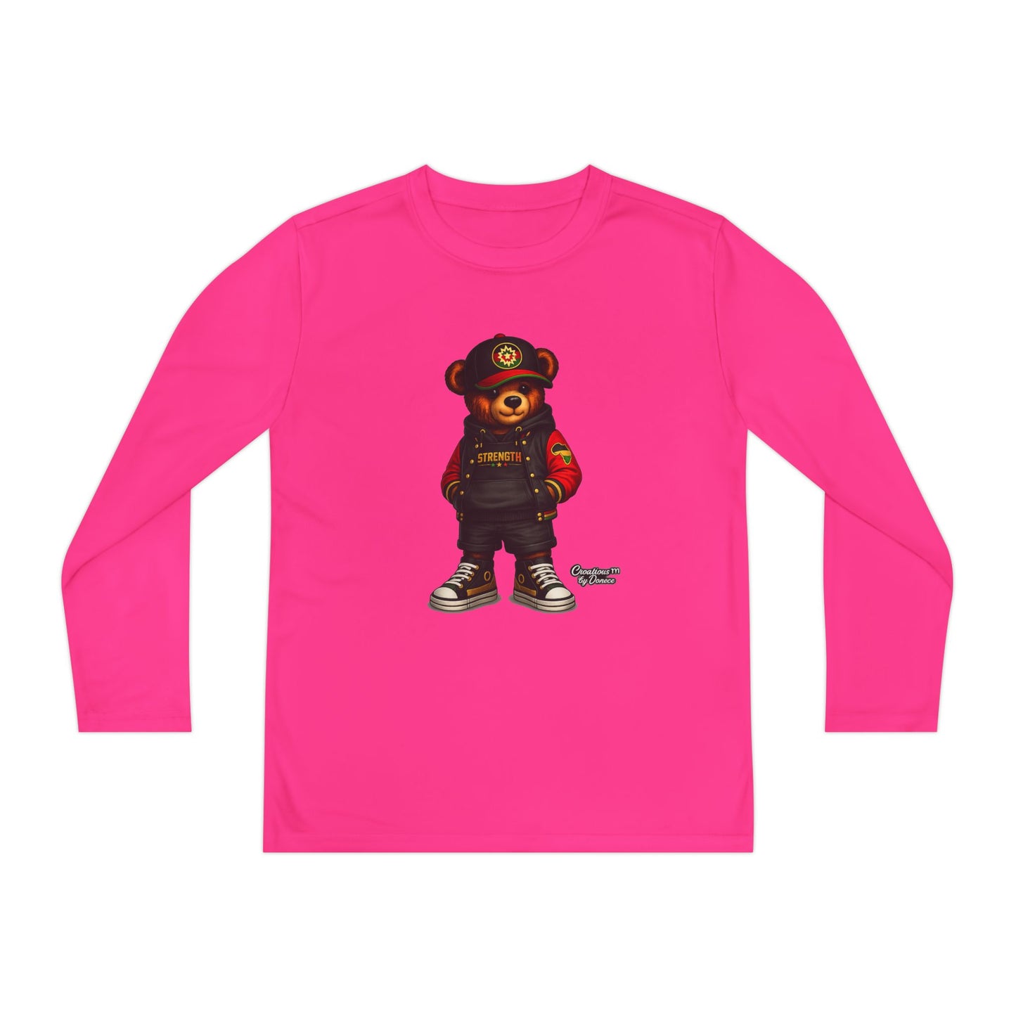 Youth Long Sleeve Tee — Urban Bear Graphic