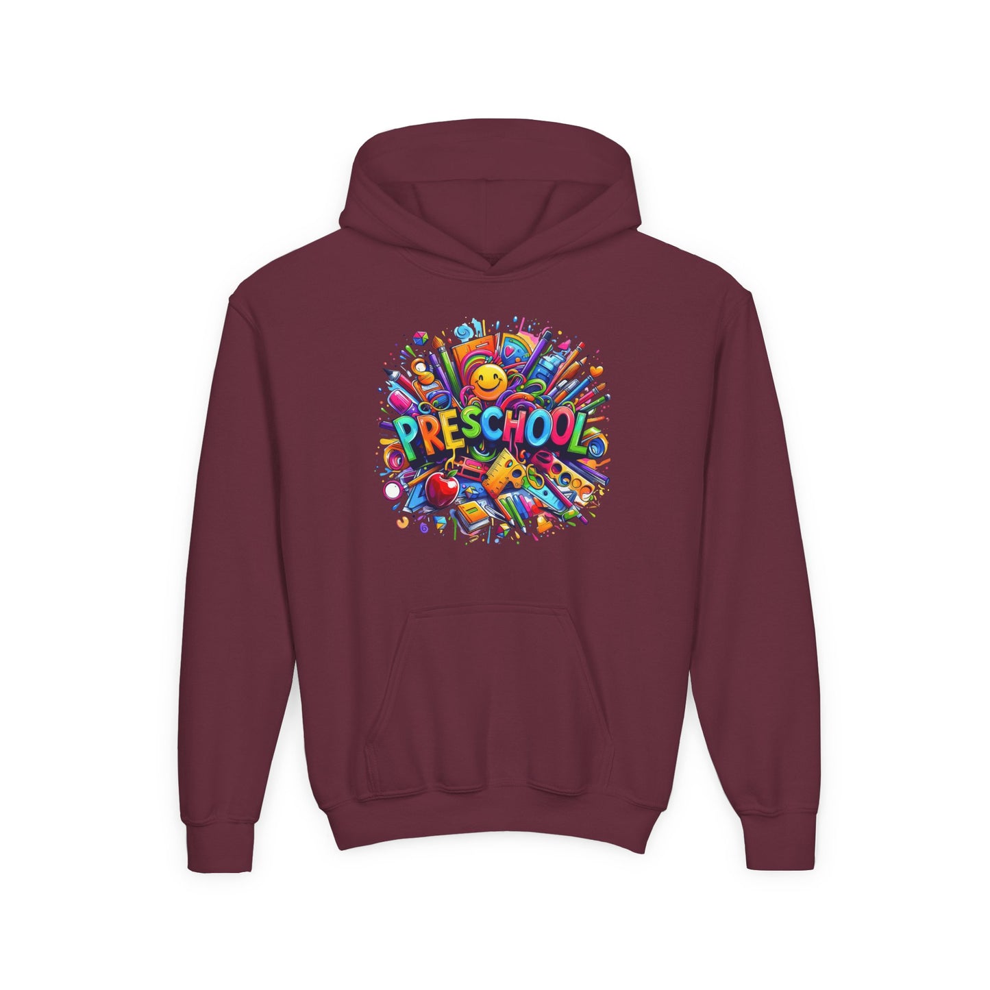 Preschool Kids Hoodie — Colorful Back-to-School Preschool Design
