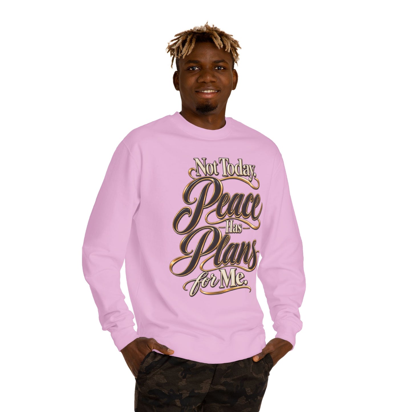 Peace Over Plans Sweatshirt — "Not Today Peace Has Plans for Me" Crewneck