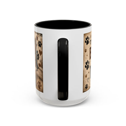 Dog & Cat Coffee Mug - "Less People, More Dogs & Cats" Accent Ceramic Mug
