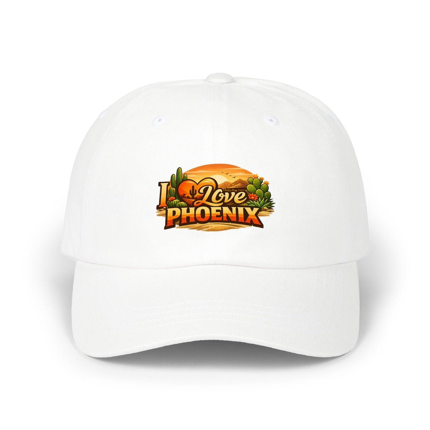 Dad Cap — I Love Phoenix Sunset Embroidered Hat