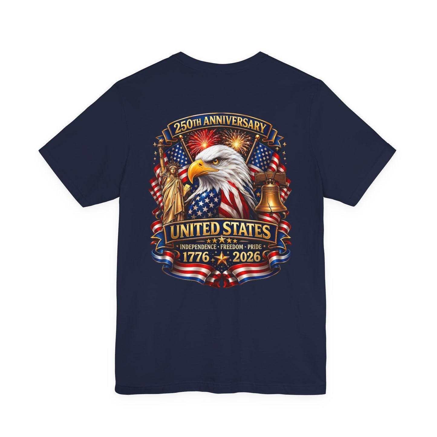 Independence 250th Eagle T-Shirt – United States 1776-2026 Centennial Graphic Tee