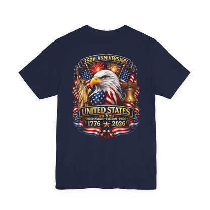 Independence 250th Eagle T-Shirt – United States 1776-2026 Centennial Graphic Tee