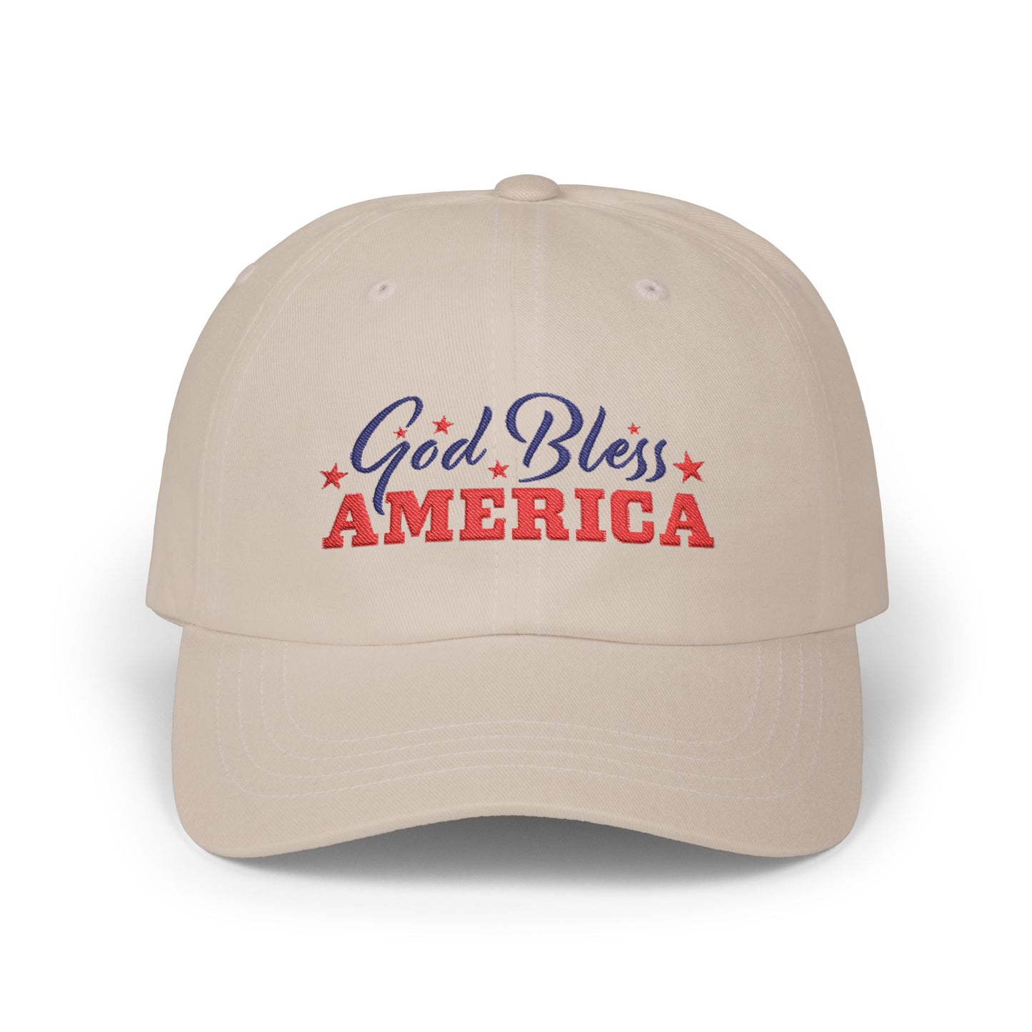 God Bless America Dad Cap — Patriotic Baseball Hat