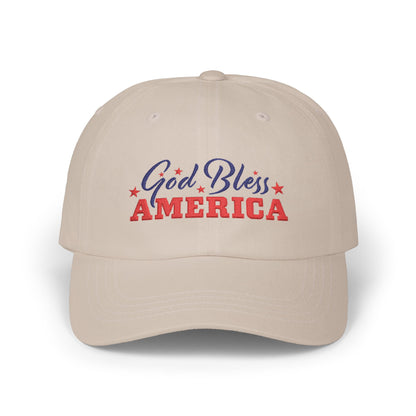 God Bless America Dad Cap — Patriotic Baseball Hat