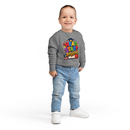 Head Start Superstar Toddler Sweatshirt — Colorful Preschool Graduation Gift