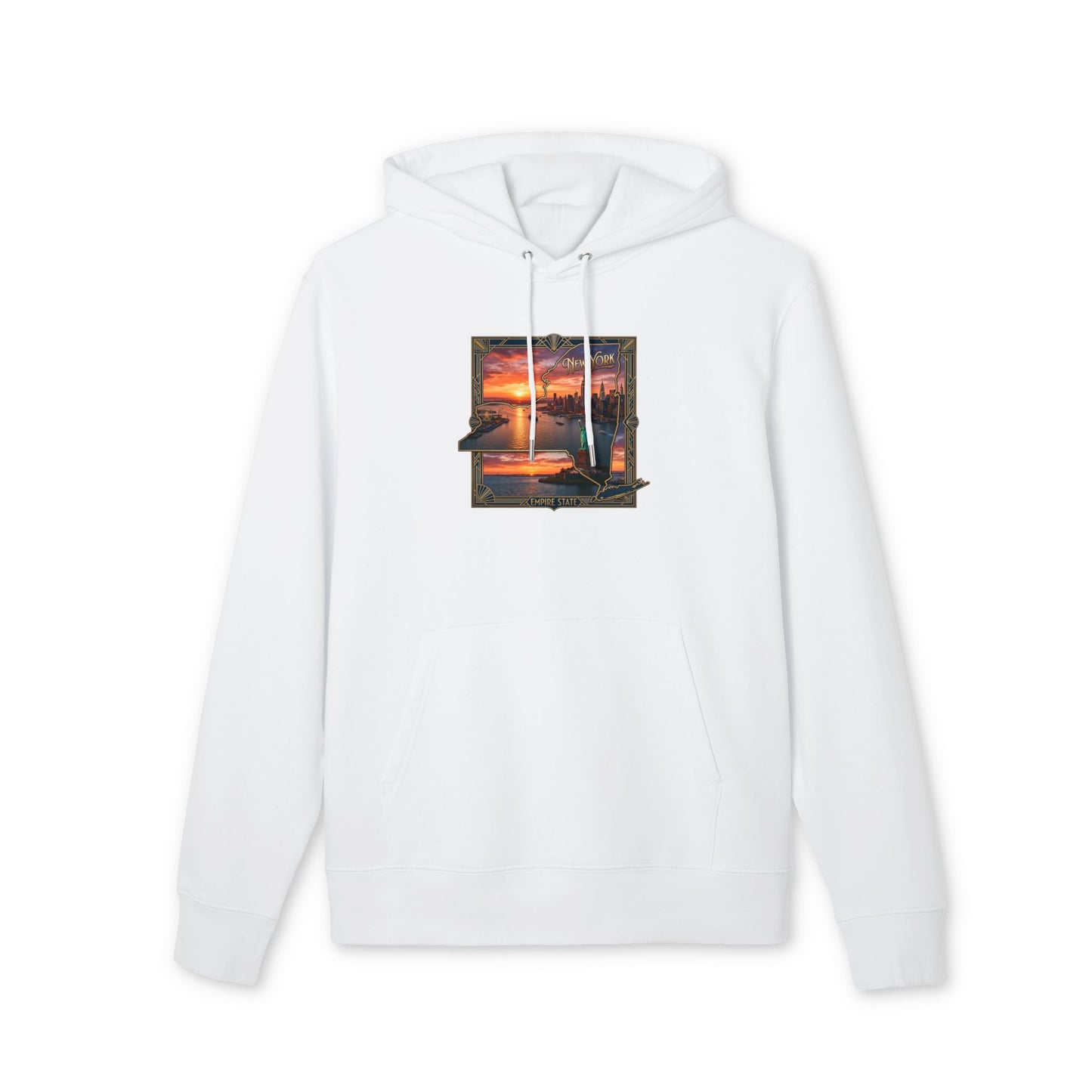 Sunset Harbor Hoodie — Coastal Sunset Graphic Pullover