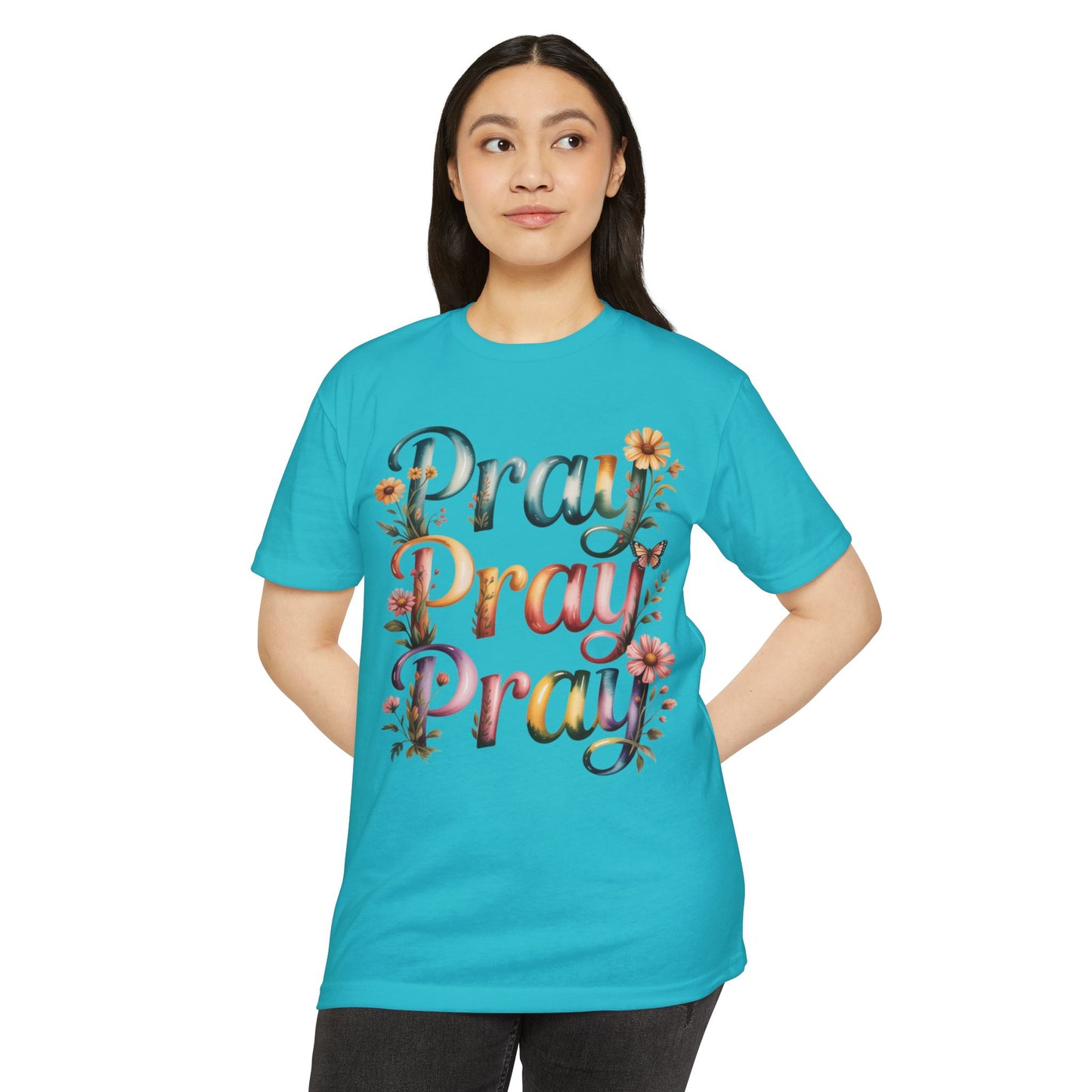 Pray Pray Pray Floral T-Shirt