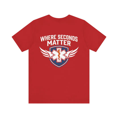 EMT T‑Shirt – "Where Seconds Matter" Emergency Medical Tech Tee