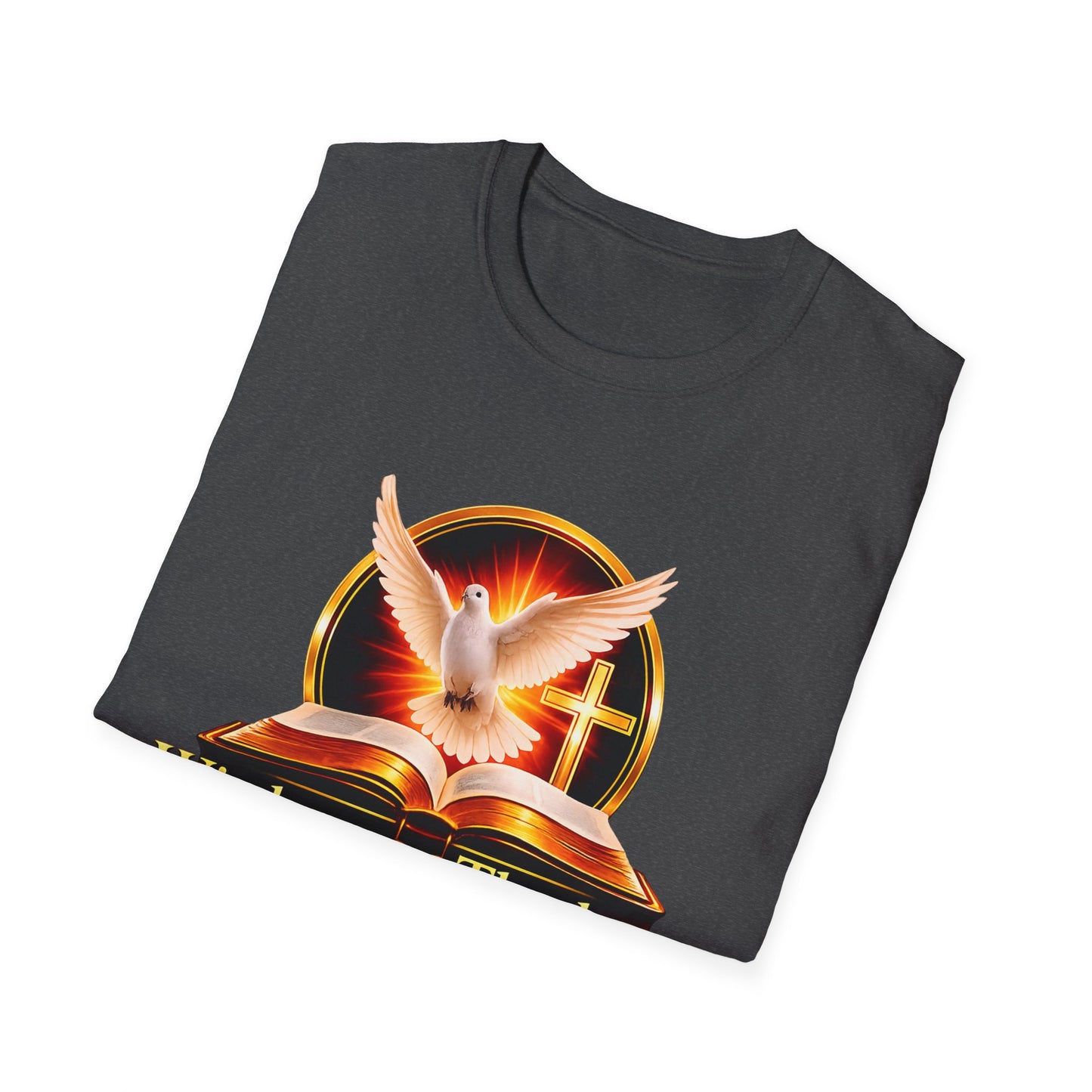 Wisdom and Theology T-Shirt — Dove, Bible & Cross Christian Tee