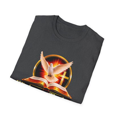Wisdom and Theology T-Shirt — Dove, Bible & Cross Christian Tee