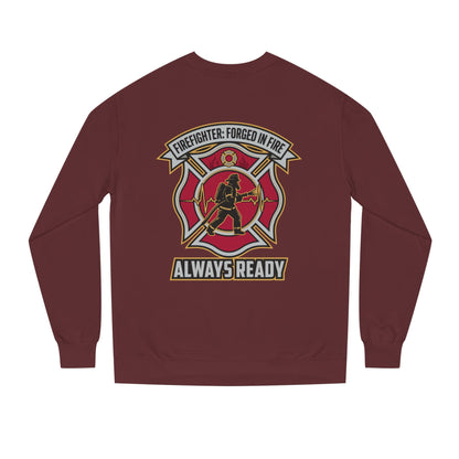 Firefighter Crest Sweatshirt — "Always Ready" Crewneck
