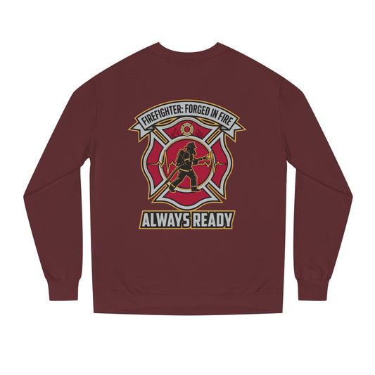 Firefighter Crest Sweatshirt — "Always Ready" Crewneck