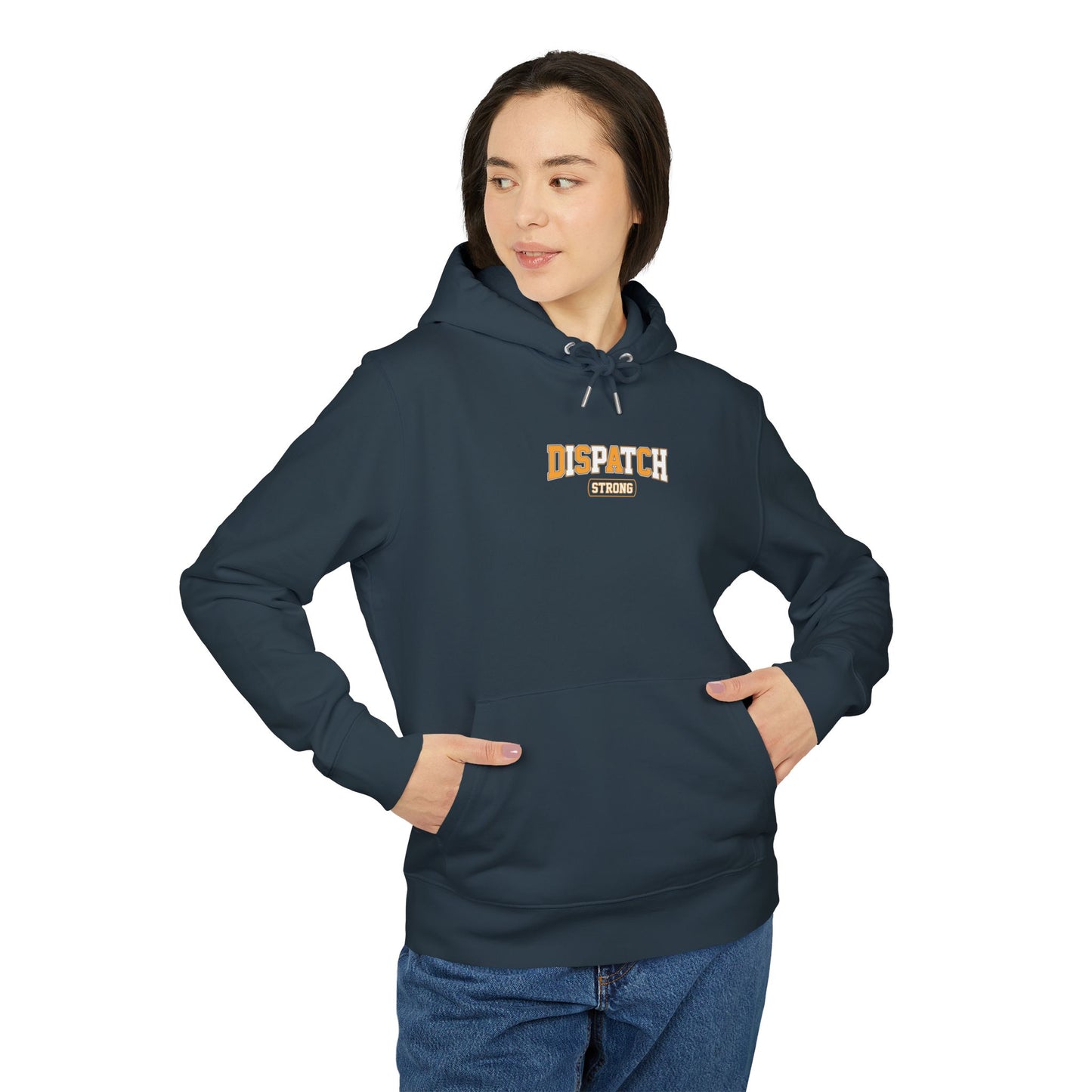 Dispatch Strong Hoodie — Retro Varsity Logo Pullover
