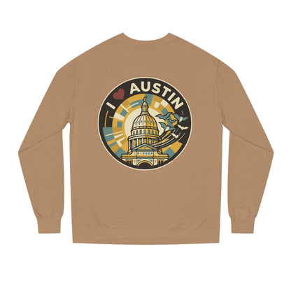 I  Austin Crewneck Sweatshirt — Austin Capitol Retro Graphic