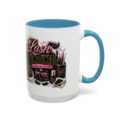 Lash Technician Coffee Mug — "Lash Technician: One Lash at a Time" Accent Mug