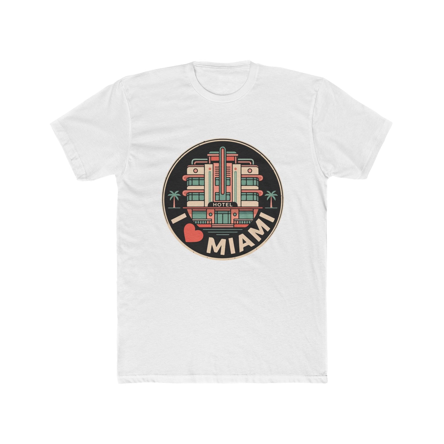 Miami Art Deco T‑Shirt — I  Miami Retro Travel Tee