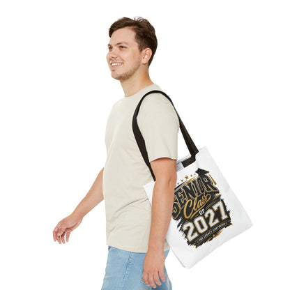 Senior Class of 2027 Tote Bag – Graduation Gift Tote with Cap Graphic