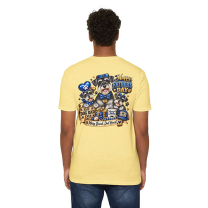 Father's Day Dog Dad T-Shirt – "Best Dog Dad Ever" Paw Print Tee