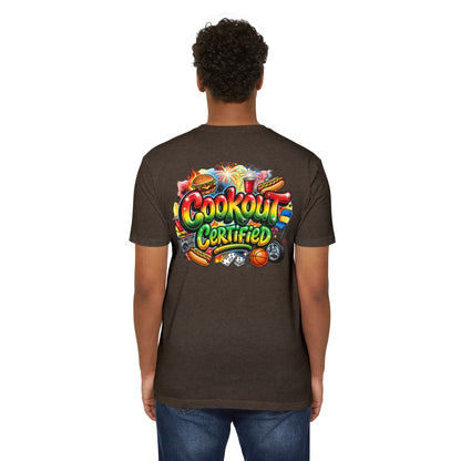 Cookout Certified T-Shirt — BBQ Party Graphic Tee for Summer, Family Gatherings & 4th of July