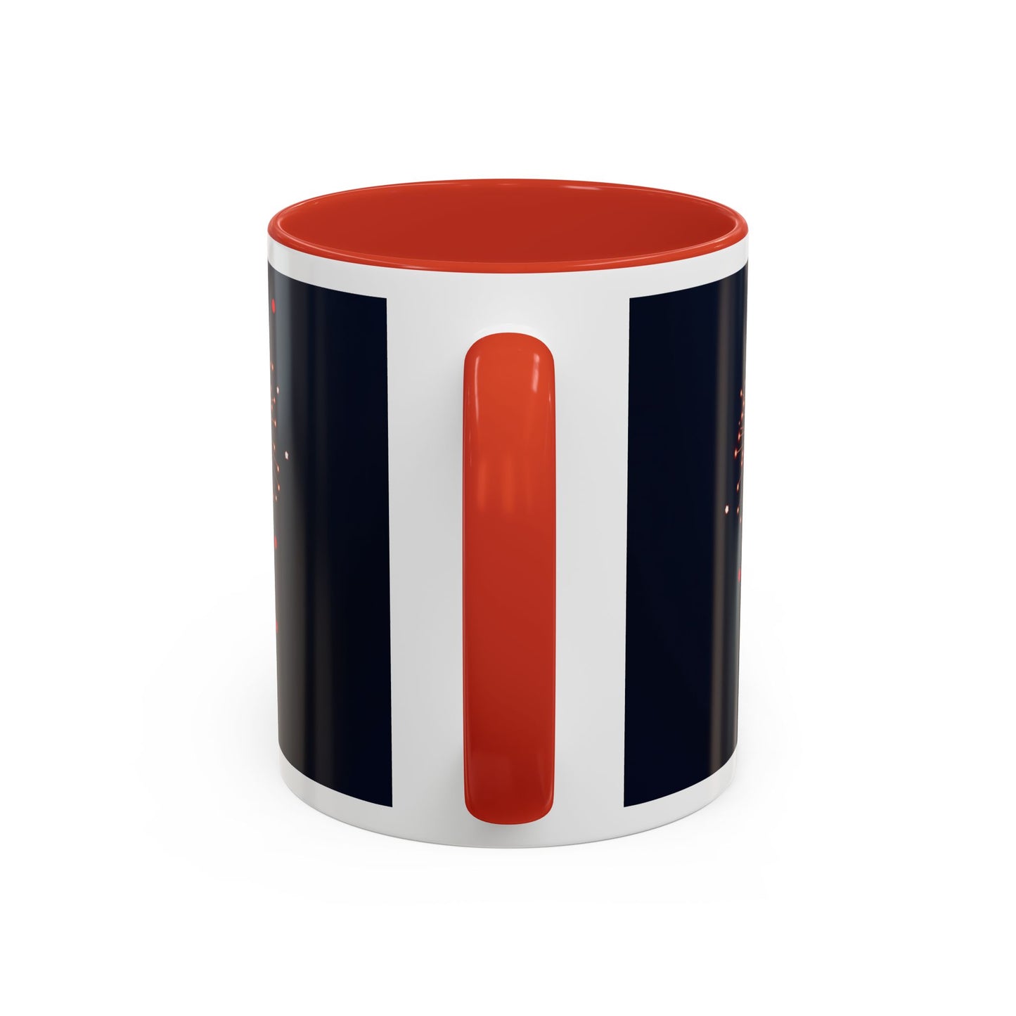 USA 250 Years of Freedom Accent Coffee Mug — Patriotic 1776–2026 Fireworks Design (11/15oz)
