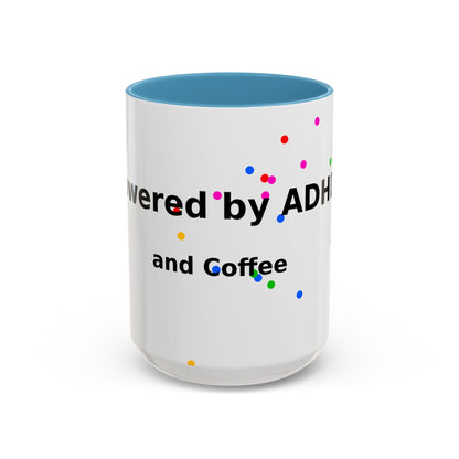 ADHD and Coffee Accent Mug — Funny Neurodivergent Travel Coffee Cup