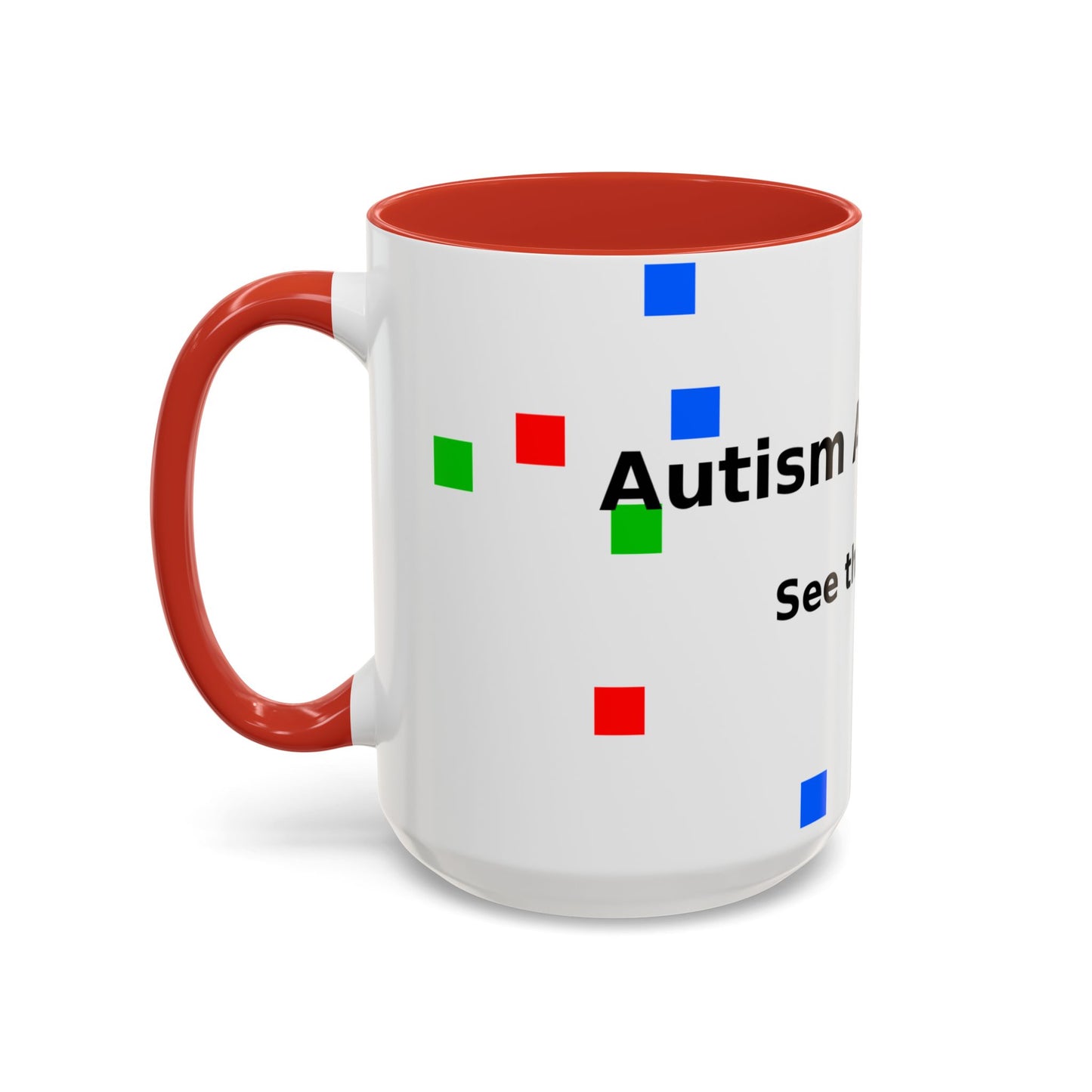 Autism Awareness Accent Mug - "See the Ability" Coffee Cup