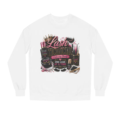 Eyelash Artist Crewneck Sweatshirt — “Lash Technician” Beauty Salon Graphic
