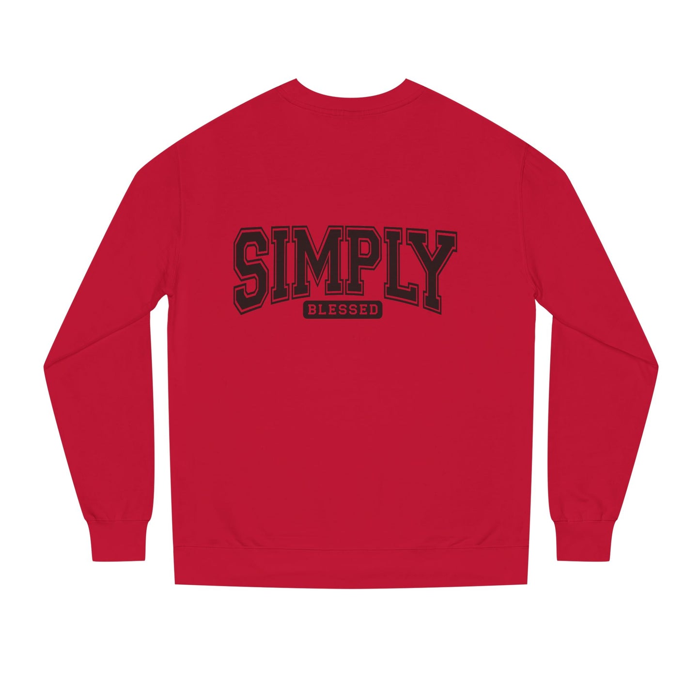 Simply Blessed Sweatshirt — Casual Crewneck Pullover with 'Simply Blessed' Graphic