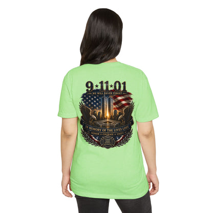 9/11 Memorial T-Shirt – "We Will Never Forget" Tribute Tee