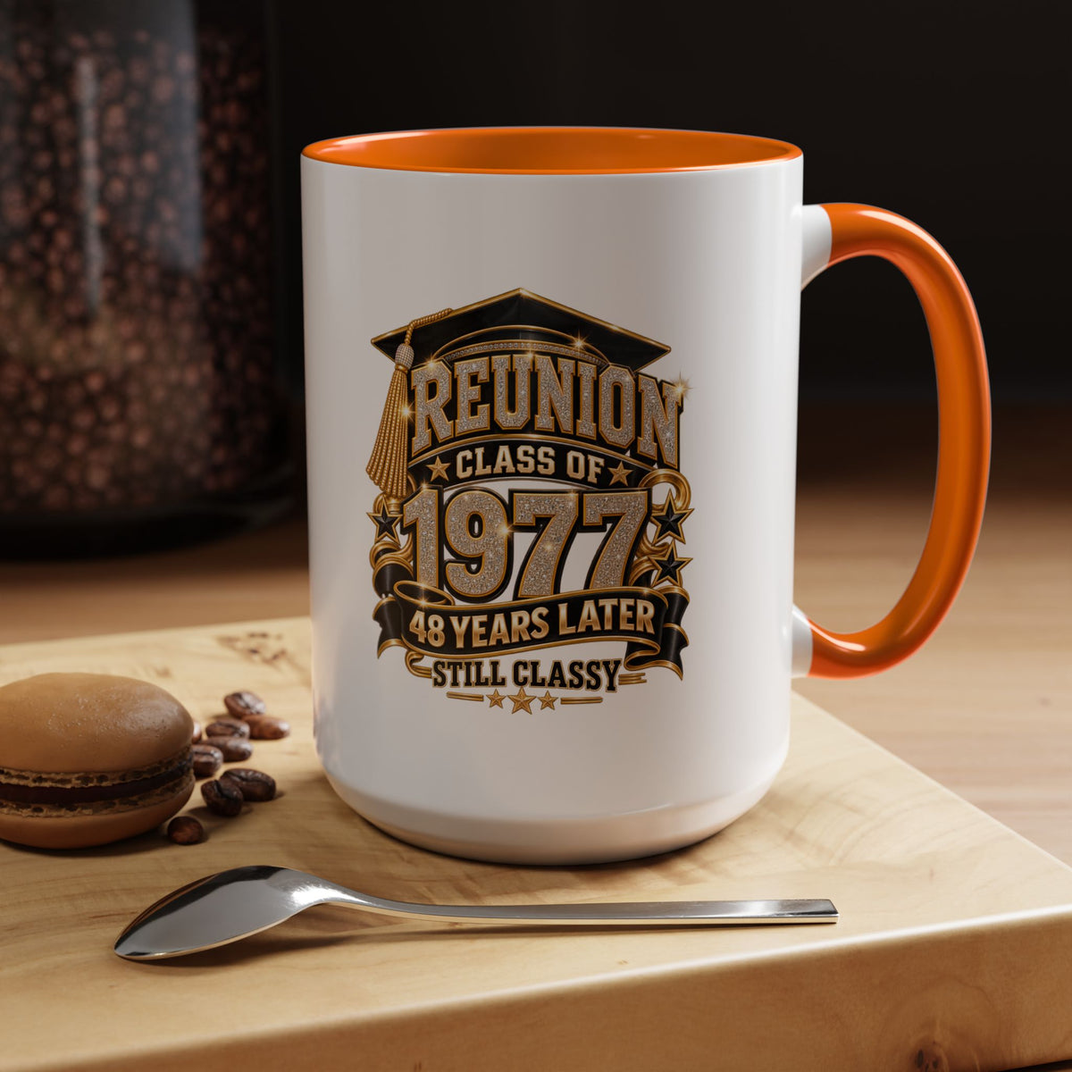 Reunion Class of 1977 Coffee Mug — 48 Years Later, Still Classy