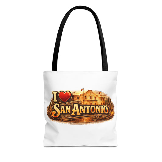 I  San Antonio Tote Bag — Alamo Vintage Souvenir Tote