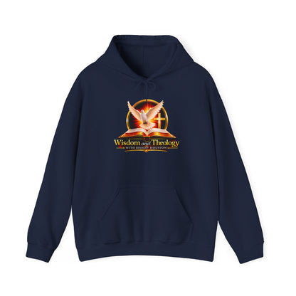 Wisdom and Theology Hoodie – Dove & Book Christian Faith Sweatshirt