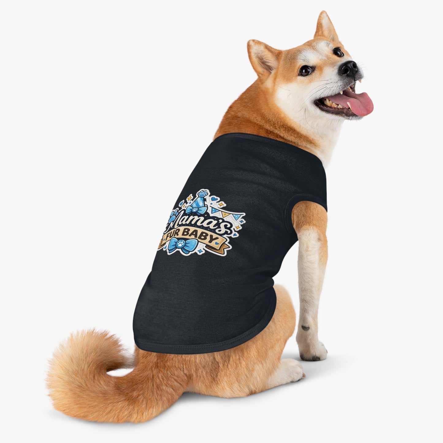 Mama's Fur Baby Pet Tank Top – Cute Paw Print Dog Shirt for New Pet Moms