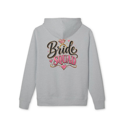 Bride Squad Hoodie — Bachelorette Party Pullover with Pink Diamond Design
